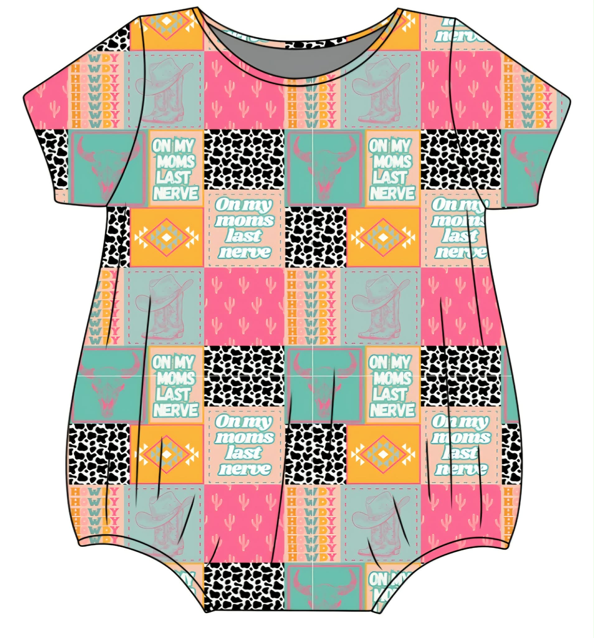 On My Moms Last Nerve Girlie Bubble(PREORDER CLOSES 6/12)