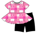 Spoiled by my Blue Collar Daddy(PINK) Peplum Set(PREORDER CLOSES 6/12) (Copy)