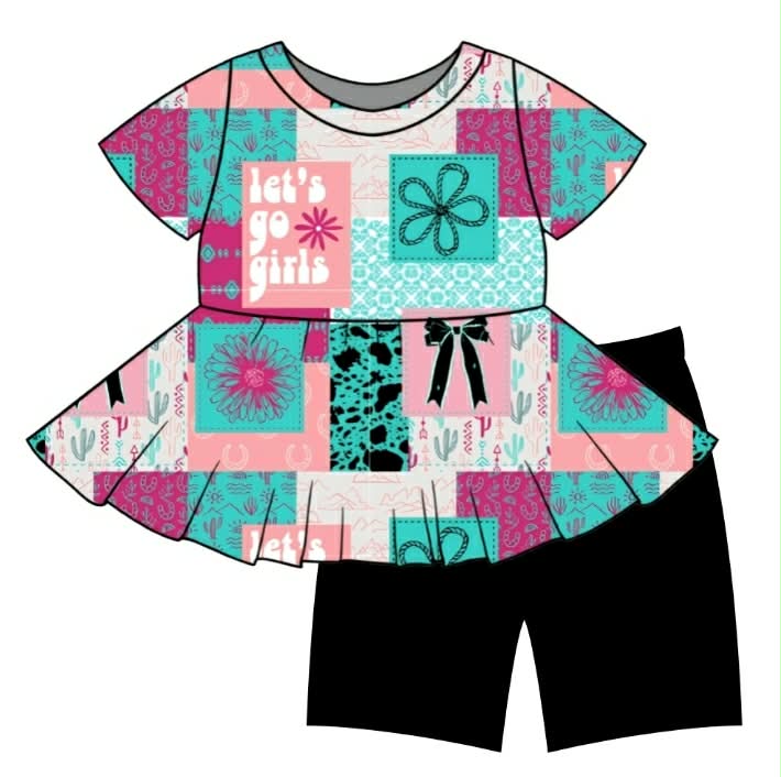 Let’s Go Girls Peplum Set(PREORDER CLOSES 6/12)