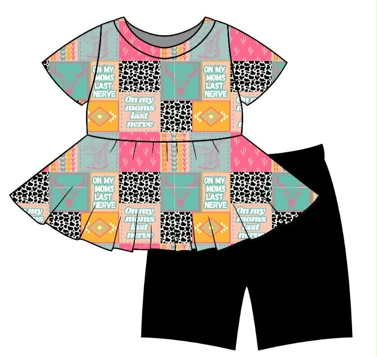 On my Moms Last Nerve Girlie Version Peplum Set(PREORDER CLOSES 6/12)