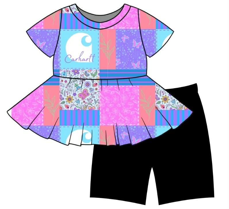 Flower Patch Peplum Set(PREORDER CLOSES 6/12)