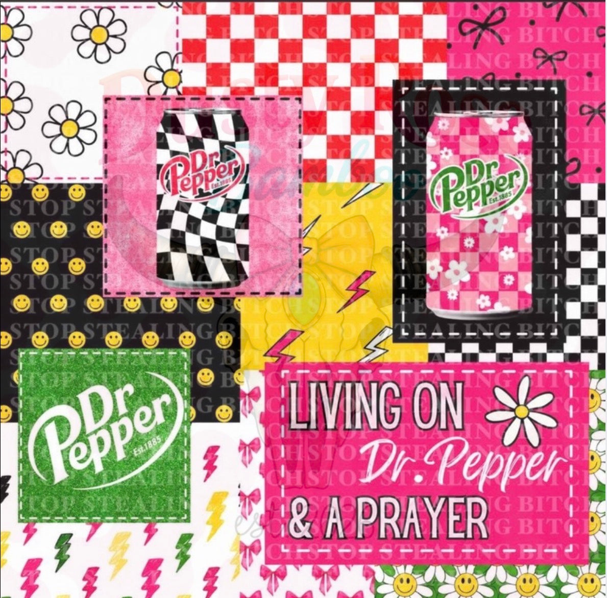 Living on Dr Pepper & a Prayer Bamboo Plush Blanket(PREORDER ARRIVING LATE AUGUST/EARLY SEPTEMBER)